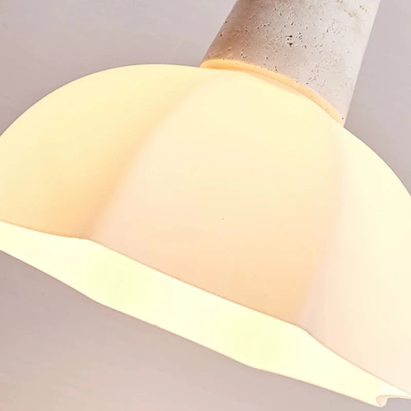 lustre en verre de pierre pour éclairage moderne et romantique
