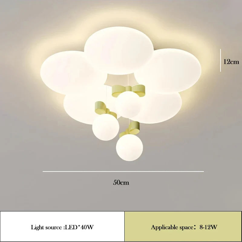 plafonnier fleuri moderne pour chambre d'enfant romantique et chaleureuse