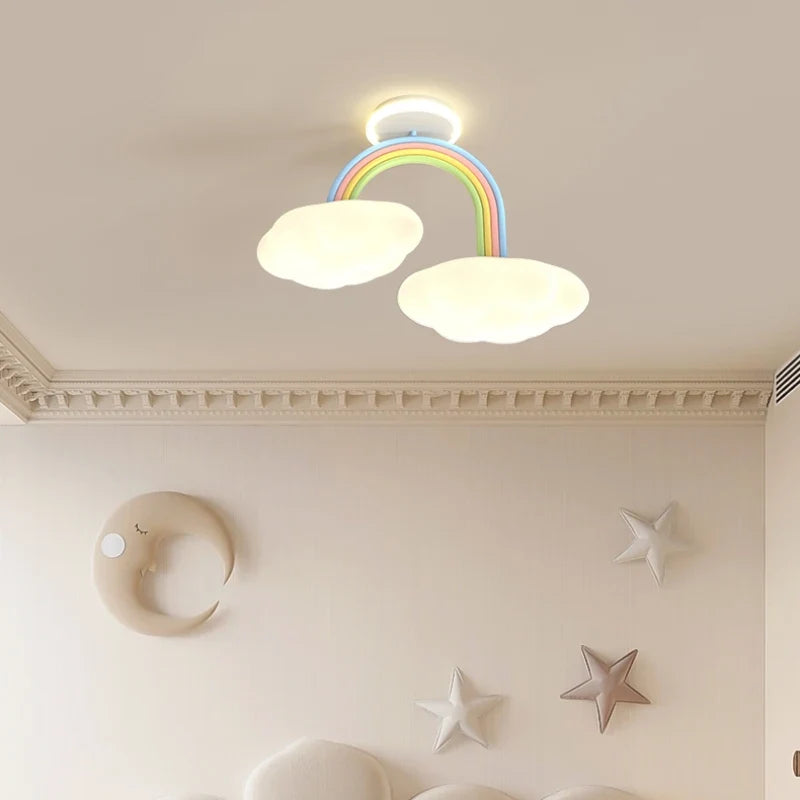 lustre mignon pour chambre d'enfants en style princesse et nuage