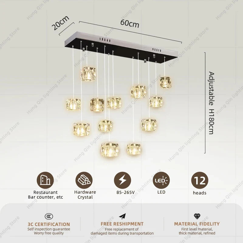 lustre led design pour éclairage intérieur moderne et élégant