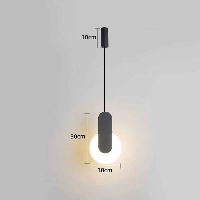suspension led modernes avec appliques acryliques