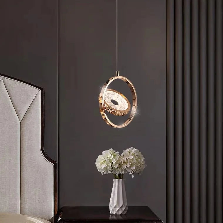 Lustre nordique ovale en cristal LED