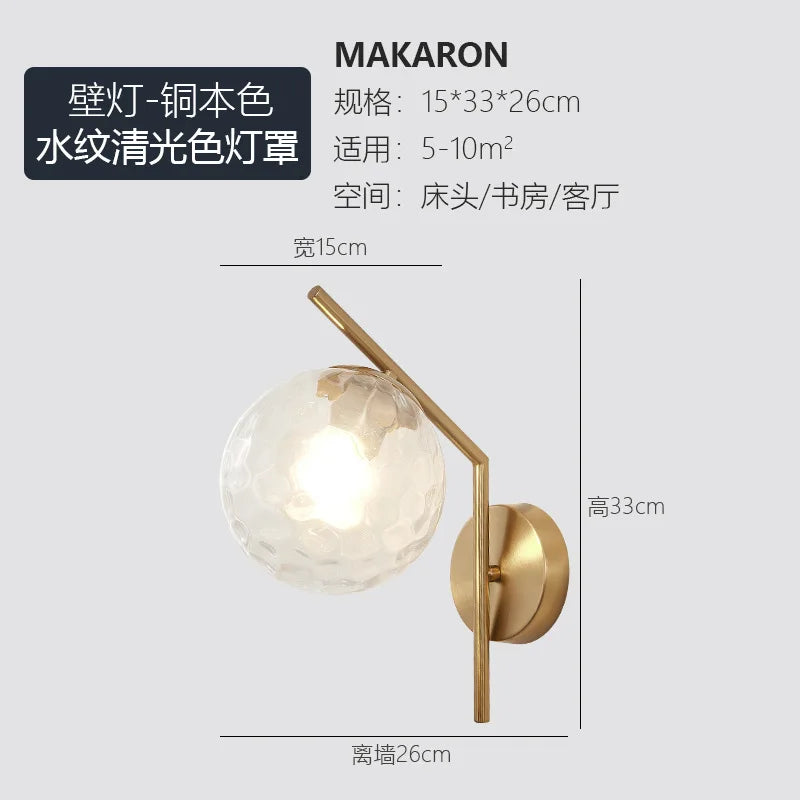 European style living room, bedroom, bedside wall lamp, study room, staircase, hallway, LED lamp, modern hotel, hotel wall lamp