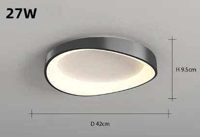 lustre circulaire à led design nordique moderne et créatif