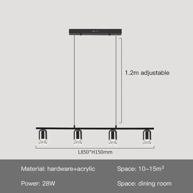suspension led au design moderne et épuré pour intérieur original