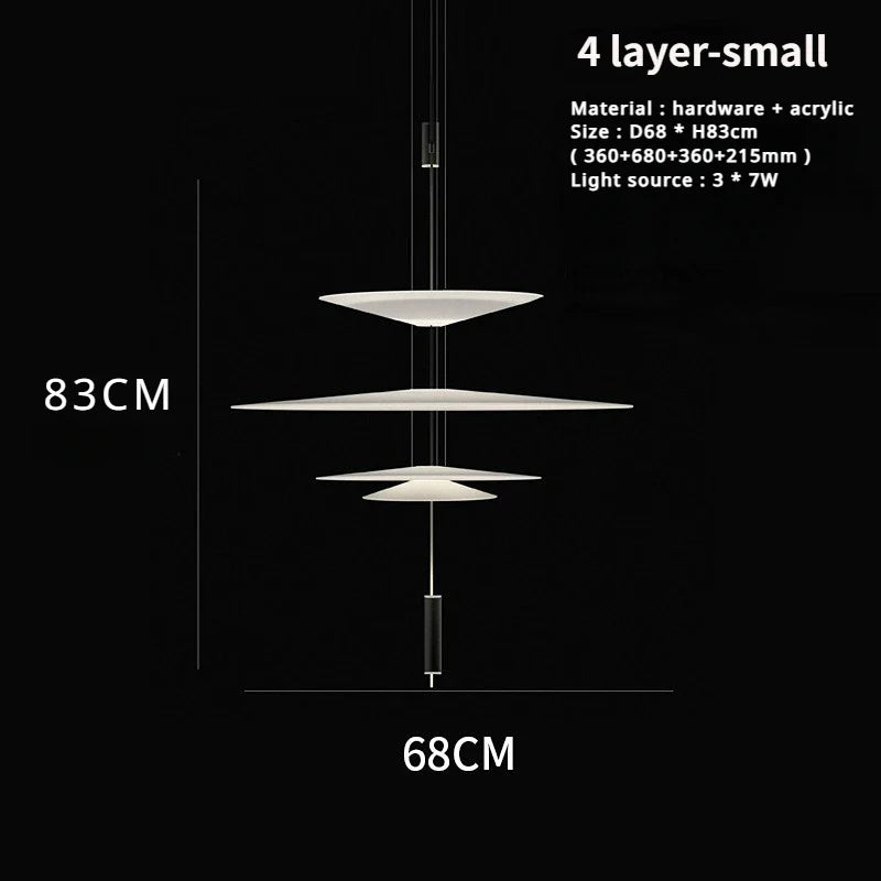 sandyha lustre style soucoupe volante led moderne décoration intérieure