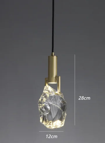 suspension en cristal de luxe pour décoration intérieure élégante