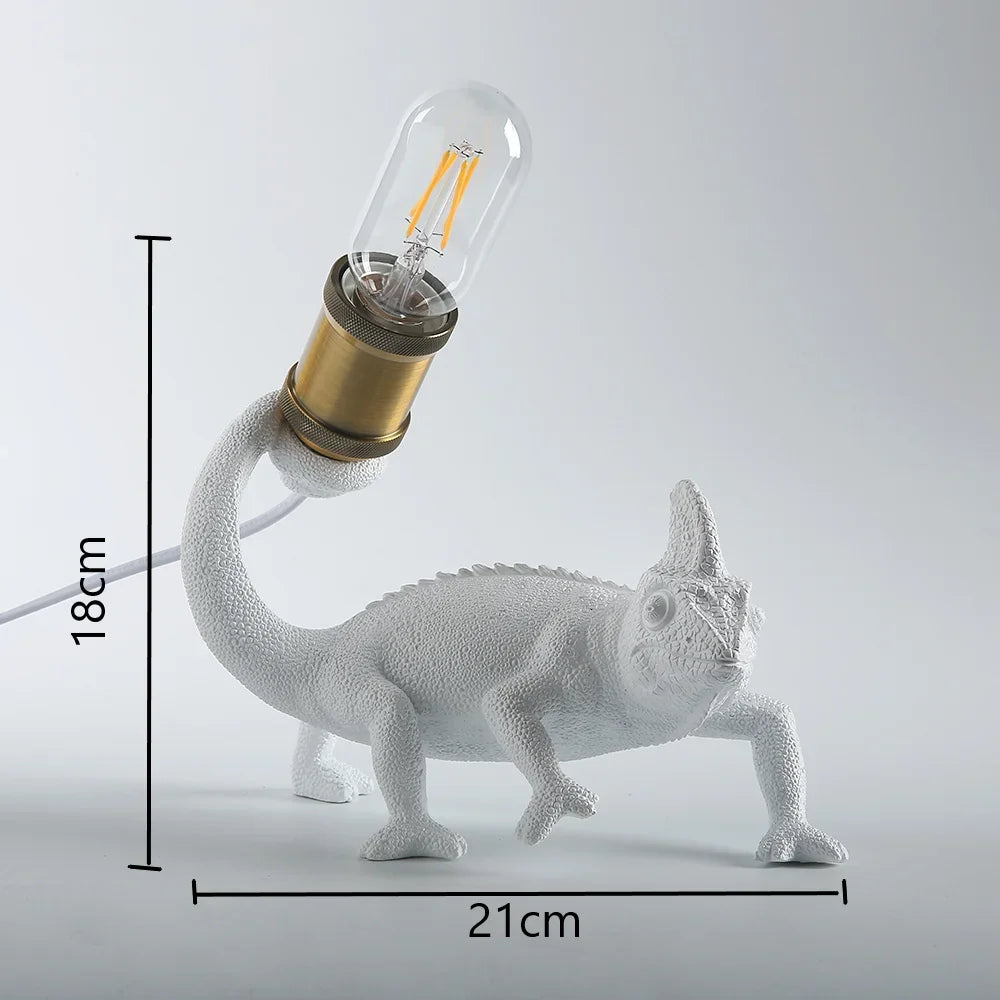 lampe de table lézard nordique décorative moderne pour intérieur