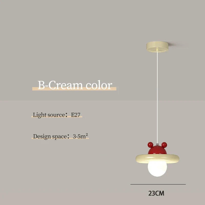 lustre moderne pour chambre d'enfant décoration nordique lumineuse