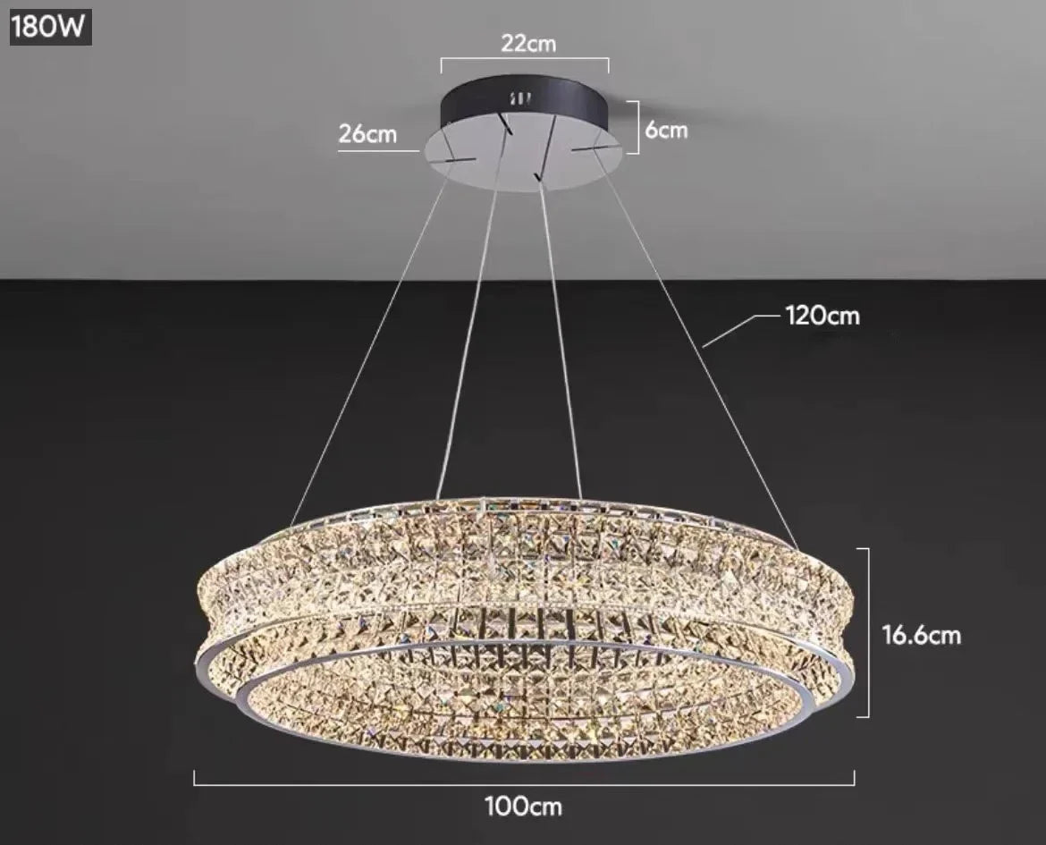 lustre de luxe en cristal pour restaurant bar et hôtel intérieur