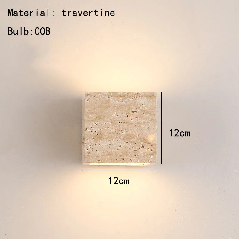 Applique murale led créative cuboïde 3000k pour escaliers allée