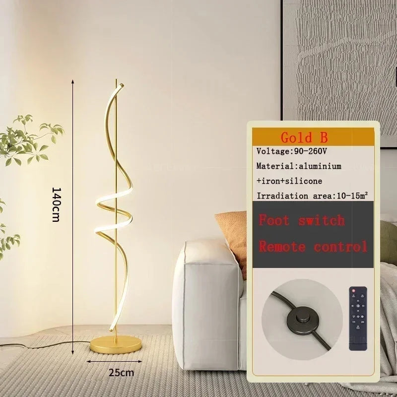 Lampadaire LED moderne décoration de la maison lumière 140 cm ligne luminaire canapé coin chambre salon salle d'étude éclairage intérieur Lustre