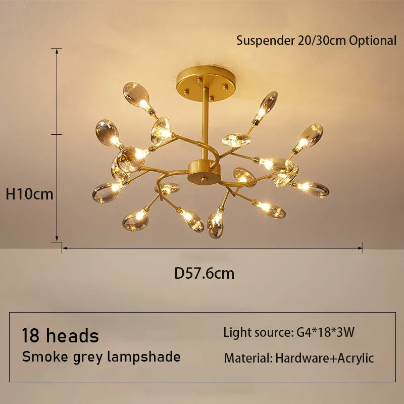lustre moderne simple design créatif pour décoration intérieure