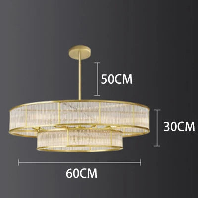 lustres en cristal doré modernes pour éclairage intérieur