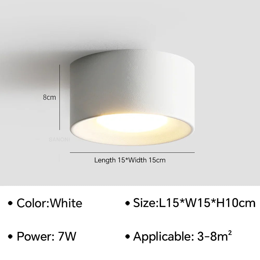 lustre nordique led cylindre projecteur pour décoration intérieure