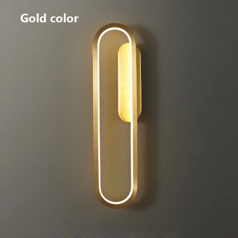 applique moderne nordique en cuivre luxe led décoratif