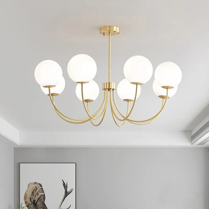 lustre moderne en verre luminaire suspendu
