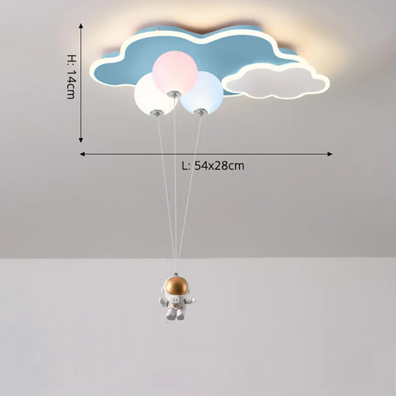 plafonnier nuage pour décoration enfant et espace intérieur