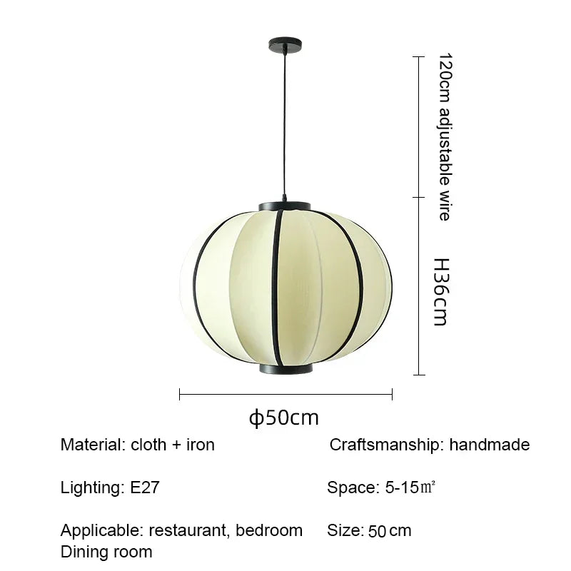 piet lanternes simples design tissu abat-jour décoration lumière