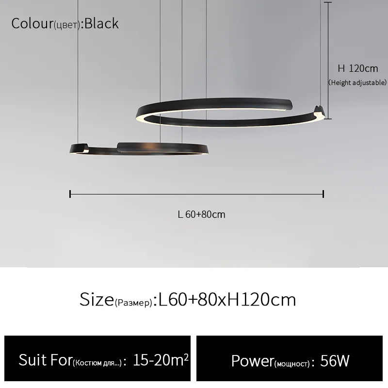 Suspension circulaire simple et moderne