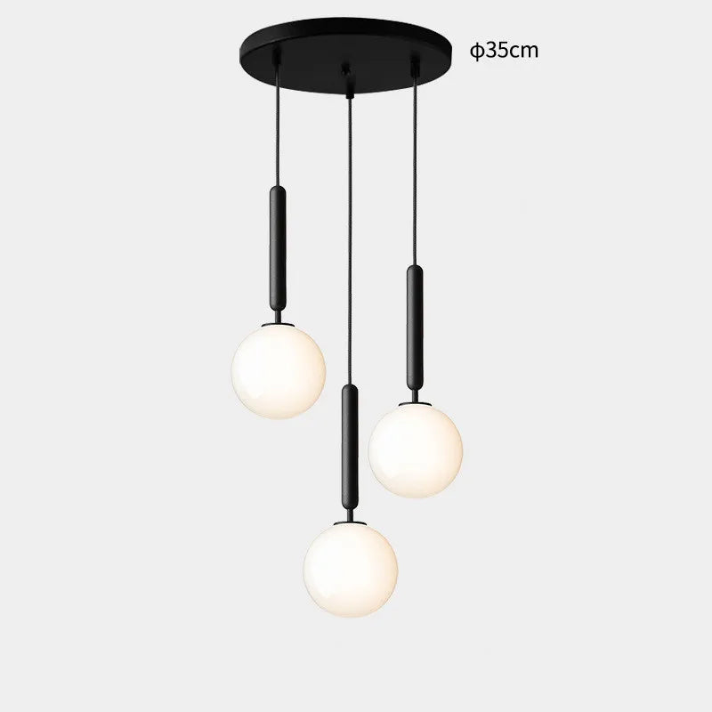 lustre moderne en verre pour décoration intérieure élégante