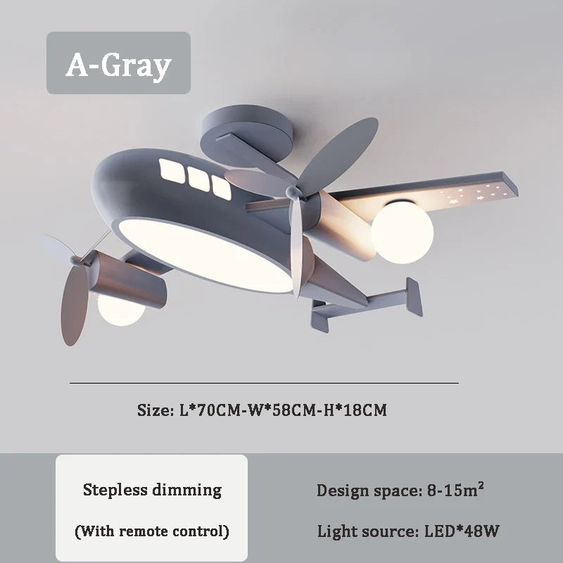 plafonnier avion nordique pour chambre enfant décoration lumineuse