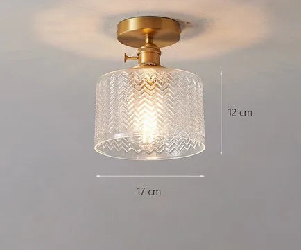 plafonnier moderne en verre pour intérieur et extérieur lumineux