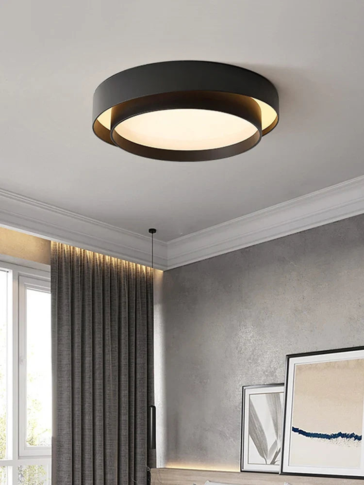 plafonnier rond moderne led design pour divers espaces