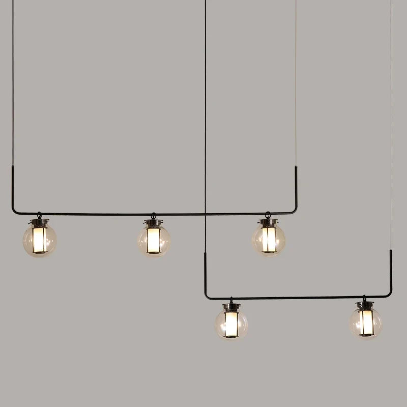 suspension en verre minimaliste pour bar et restaurant