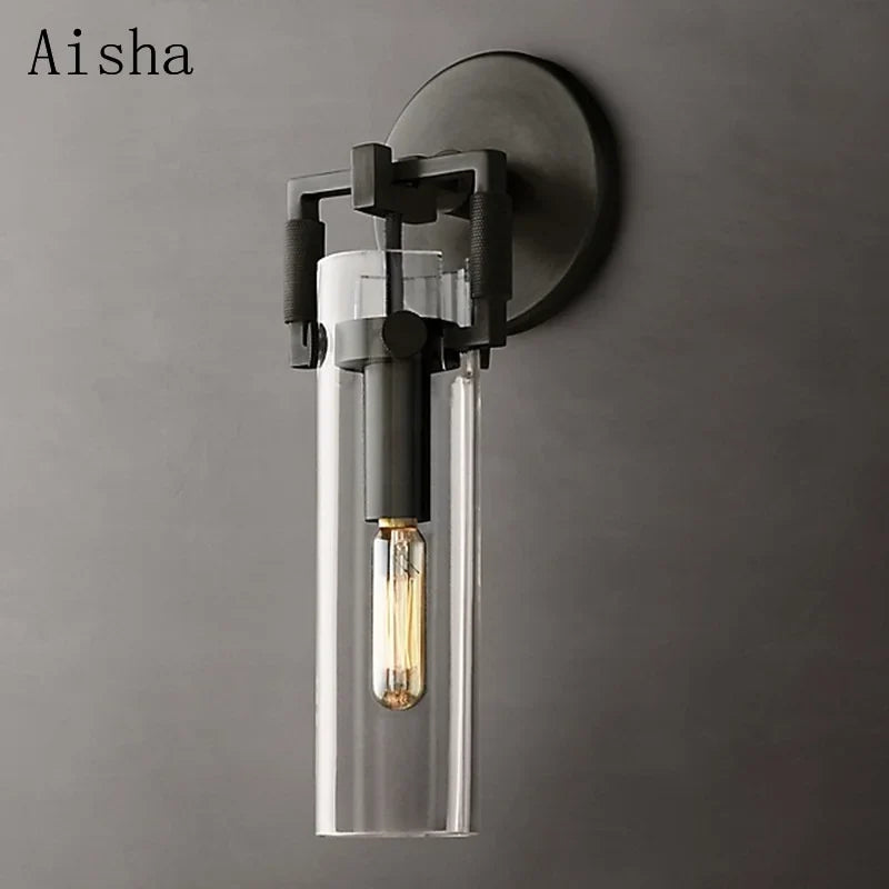 suspension industrielle en verre pour décoration intérieure