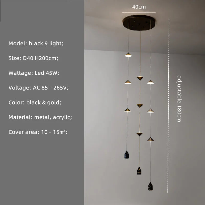 Minimalisme nordique chevet lampadaire Led moderne Simple réglable en métal lampadaire marbre canapé décor éclairage Led Luminaria