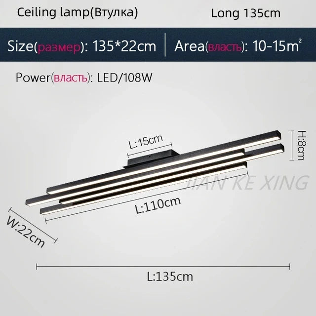 Plafonnier LED en aluminium