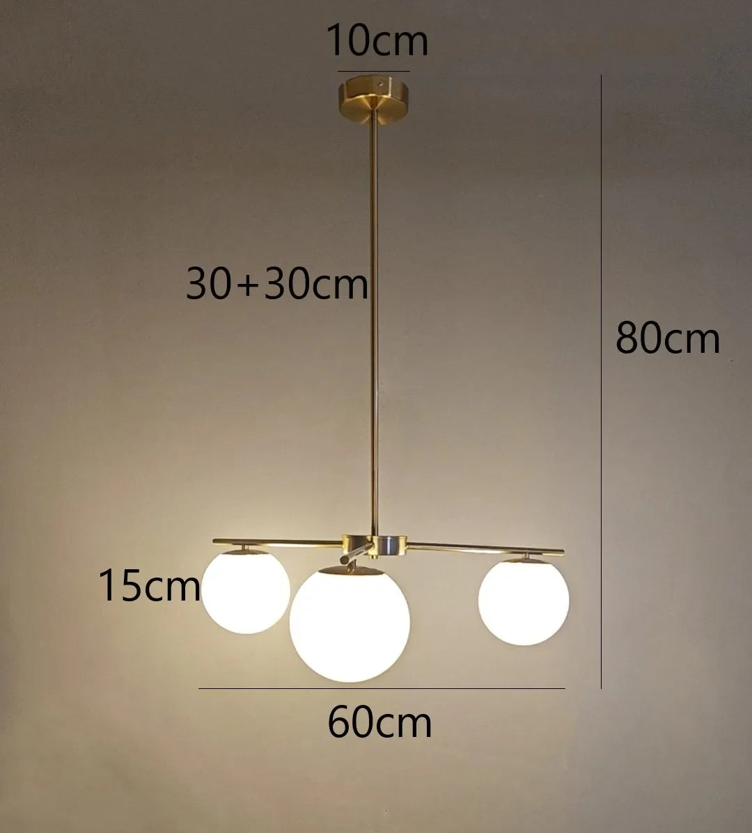 lustre nordique moderne en verre laiteux pour décoration maison
