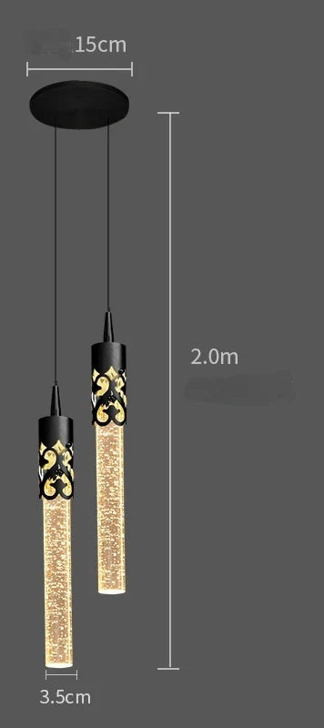 Suspension LED en cristal Éclairage créatif moderne