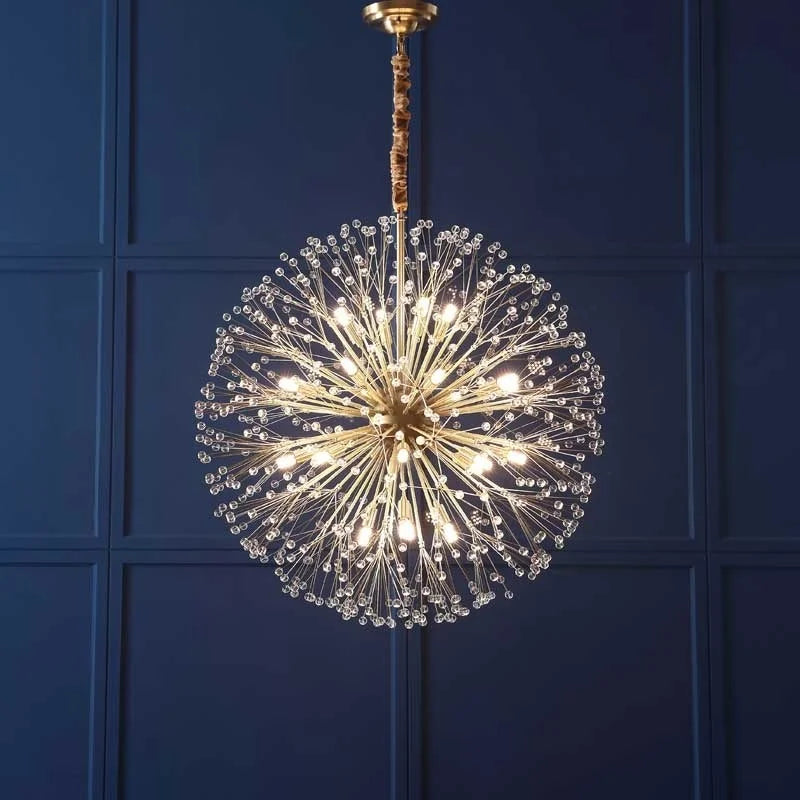 lustre moderne en cristal design lumineux pour intérieur décoratif