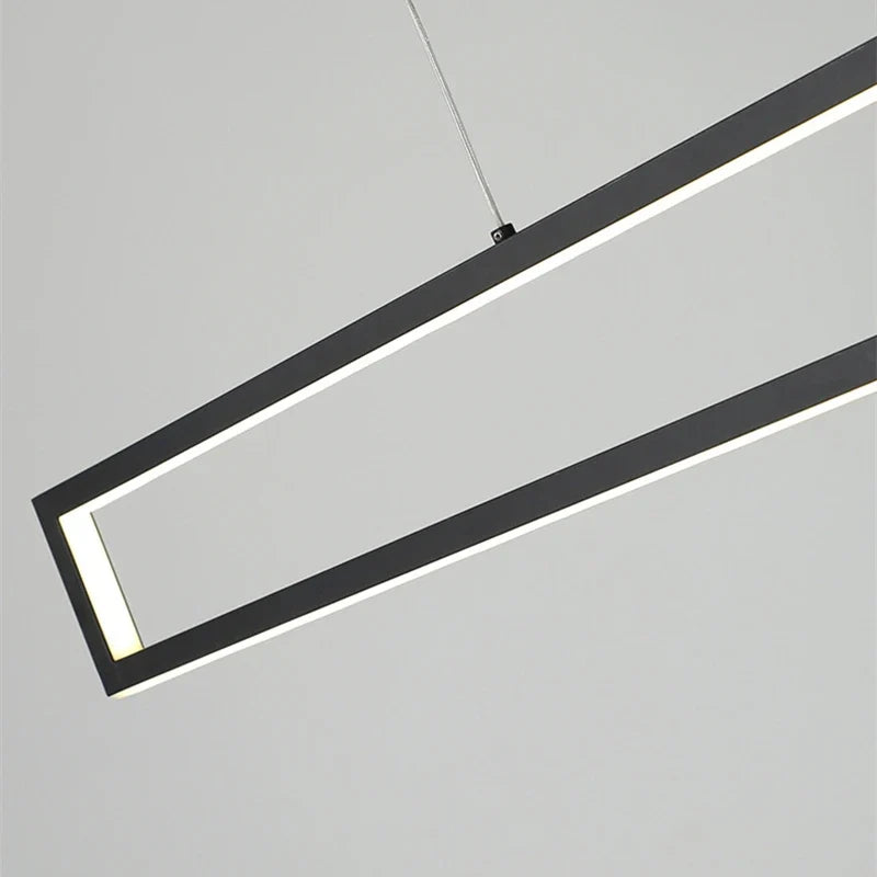 Modern LED black dimming living room light used for hanging decoration of restaurant, coffee shop, bar lighting fixtures