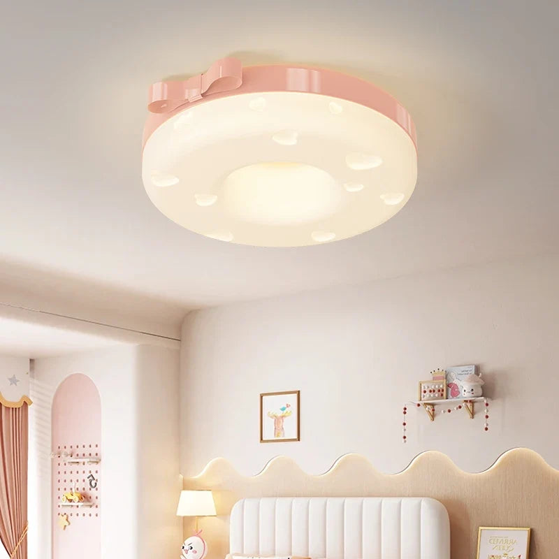 plafonnier forme de fromage pour pépinière de bébé fille