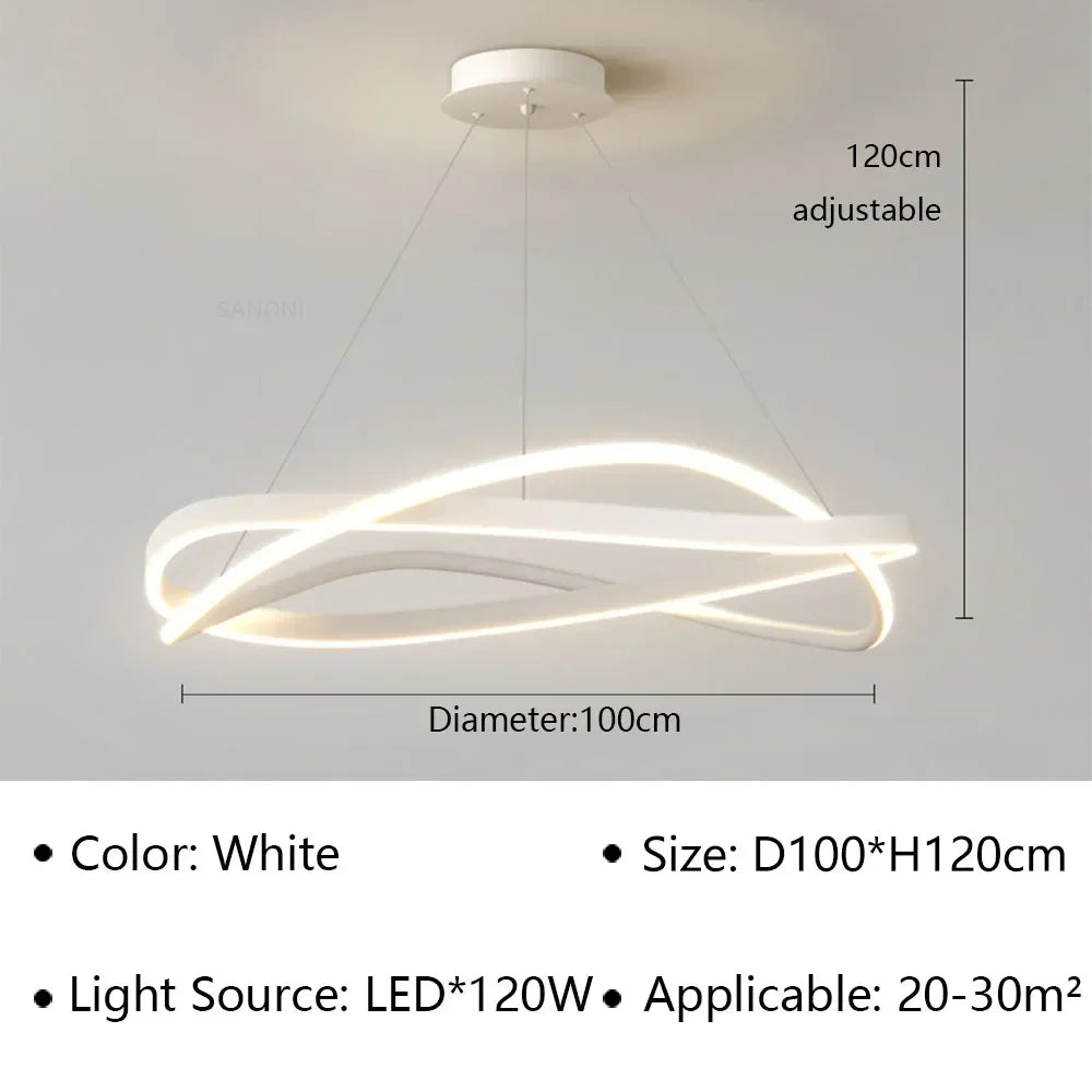 suspension à led moderne pour décoration intérieure élégante