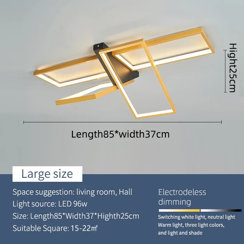 plafonnier à led moderne pour décoration intérieure élégante