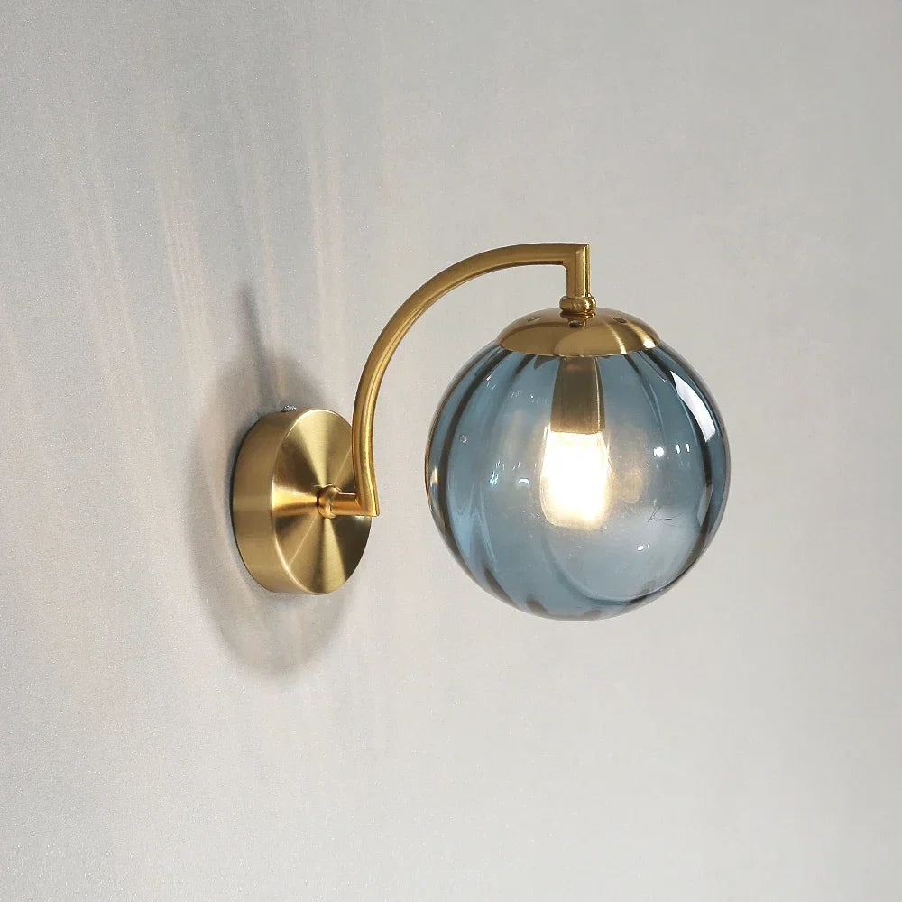 Applique murale led verre nordique