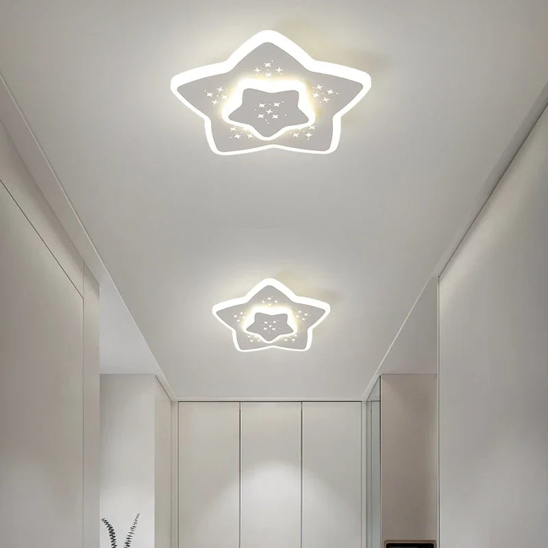 plafonnier led encastré acrylique créatif étoilé simple balcon