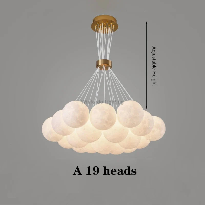 lustre led imprimé en 3d éclairage winfordo suspendu