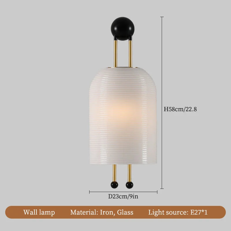 lustre en verre wabi sabi pour décoration moderne de la maison