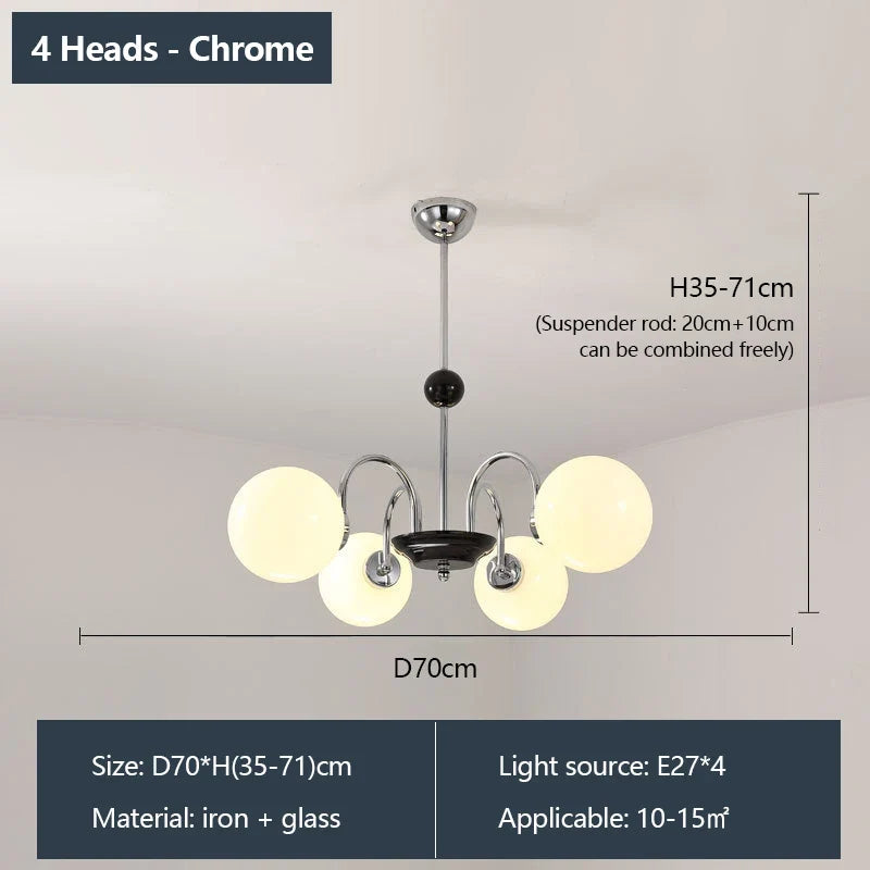 lustre rétro romantique avec protection des yeux et lumière douce