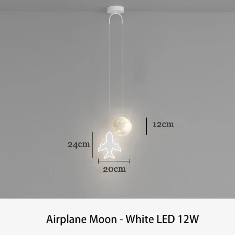 suspension led design dessin animé pour chambre d'enfant