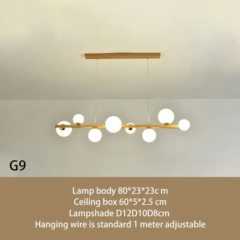 lustre abat-jour en verre suspension décor maison luminaire