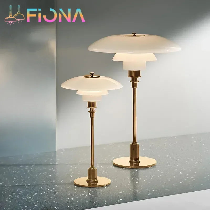 lampe de table led design nordique rétro style danois élégant