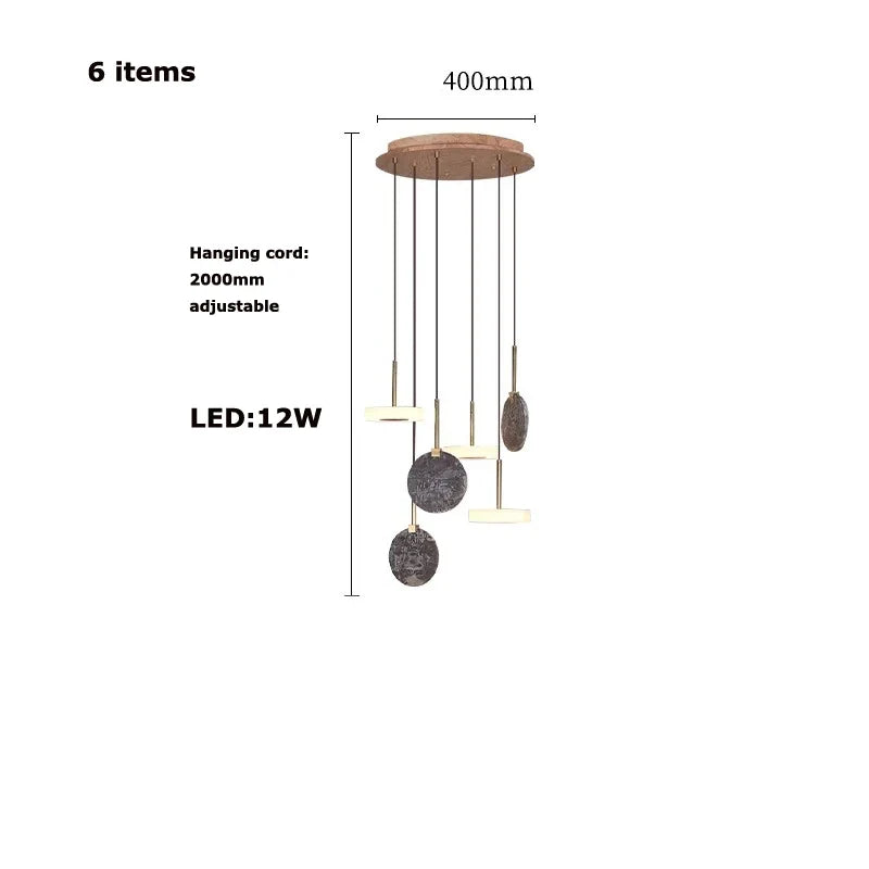 suspension marbre bois tendance 2024 luminaire moderne pour intérieur