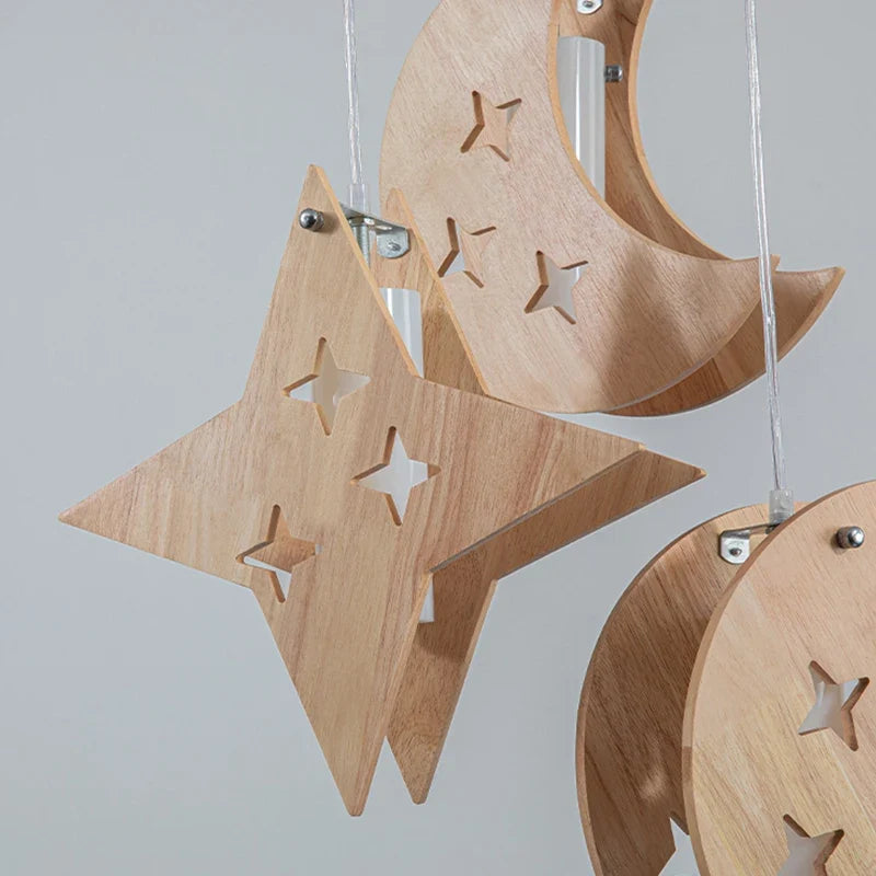 suspension modernes en rondins simples pour bar