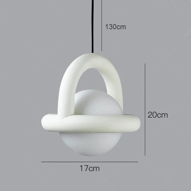 Nordique Simple Ballon Suspension Lampe Jupiter Boule Lampe Chambre Chevet Balconbar Café Petite Suspension Art Designer Lustre